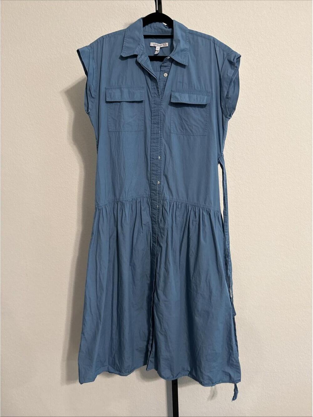 (FLAW) Derek Lam 10 Crosby Laurel Shirt Cotton Dress Sleeveless , Size 6